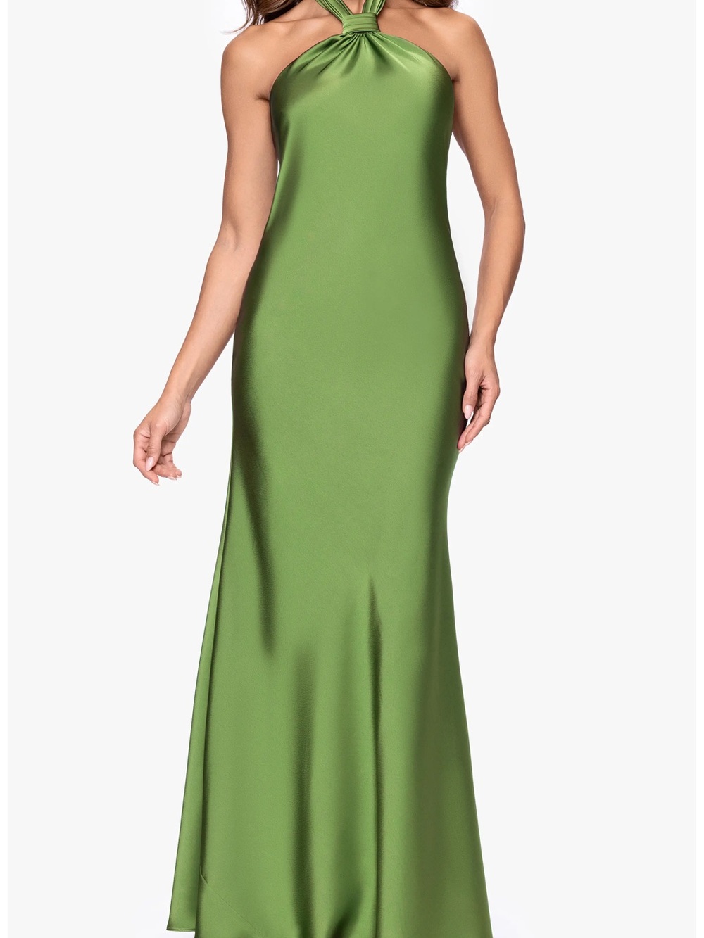 NWT Betsy & Adam Satin Halter Dress